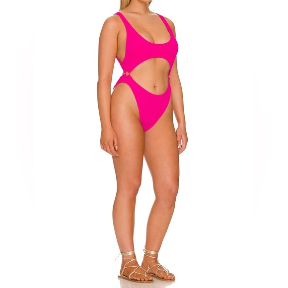 Good American Always Fits Cutout One-Piece Monokini Swimsuit - Size XL (4) - NWT - Picture 2 of 11